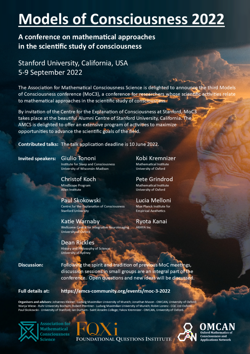 Models of Consciousness 2022 at Stanford 